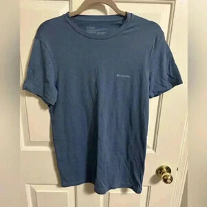 Columbia Omni-Wick T-Shirt Men's Size S Cadet Blue Quick Dry